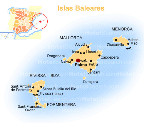 Mapa Belárské ostrovy